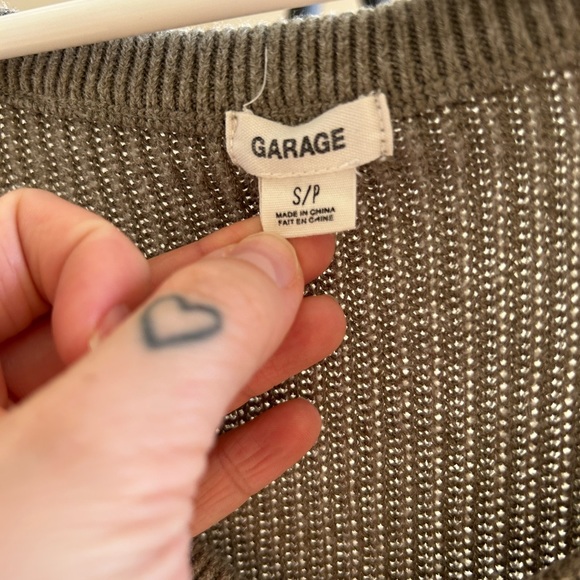 Garage Cut-Out Shoulder Sweater - Picture 3 of 3